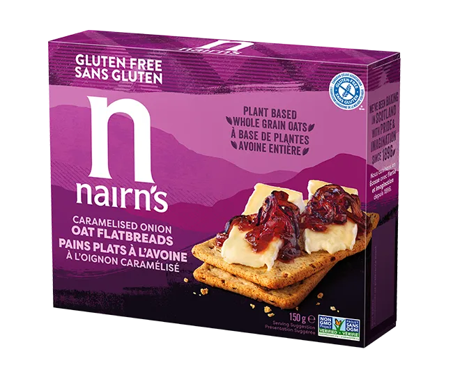 Nairns GF Caramelised Onion Flatbread Ramsden International Earrings