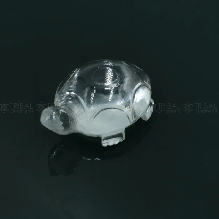 Natural sphatik crystal stone divine tortoise or turtle statue amazing sphatik tortoise for wealth and prosperity art799 TRIBAL ORNAMENTS Necklaces Natural sphatik crystal stone divine tortoise or turtle statue amazing sphatik tortoise for wealth and prosperity art799 TRIBAL ORNAMENTS Necklaces
