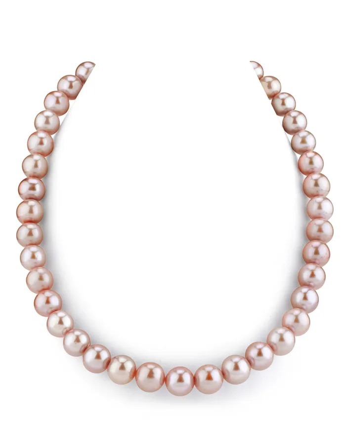 Necklaces 105115mm Pink Freshwater Pearl Necklace AAA Quality spt