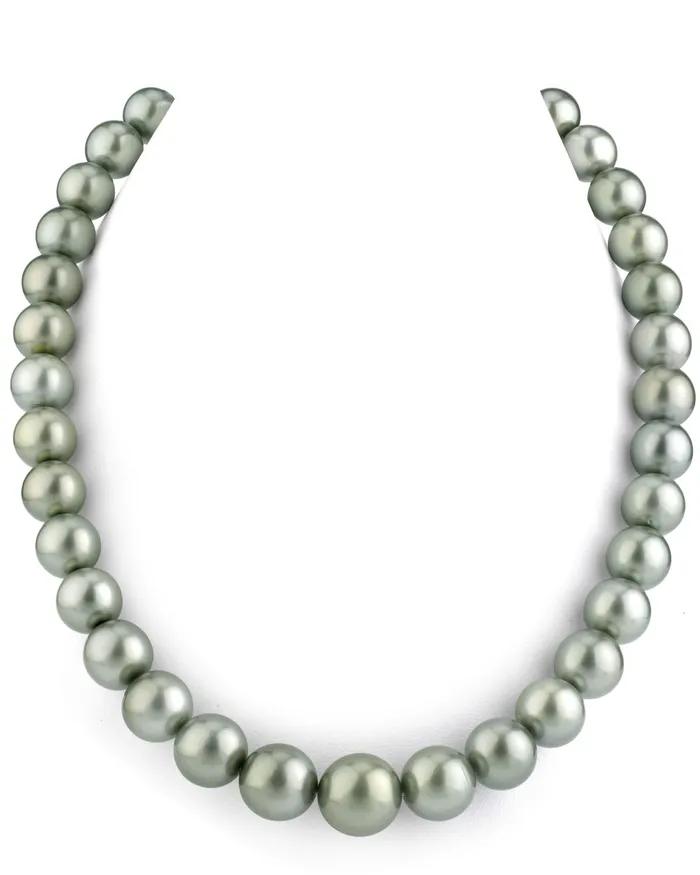 Necklaces 1113mm Silver Tahitian South Sea Pearl Necklace AAA Quality spt Necklaces 1113mm Silver Tahitian South Sea Pearl Necklace AAA Quality spt