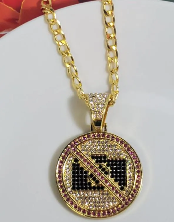 Necklaces alice AZ06 Gold Pink Rhinestone No Photos Necklace with Free Earrings