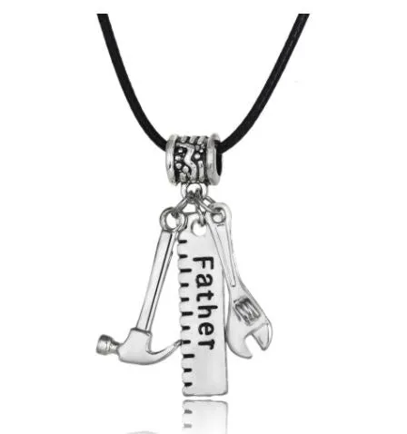 Necklaces Alice N1410 Silver Father Tools Necklace