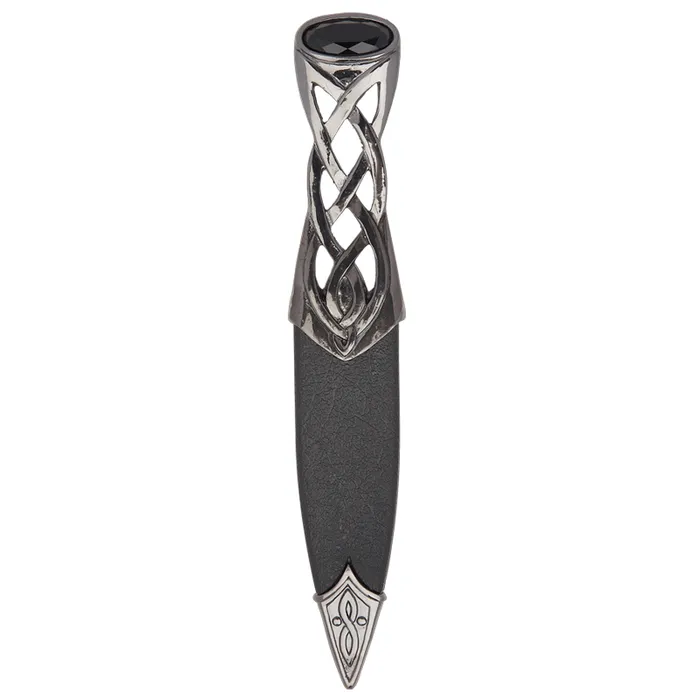 Necklaces Charles Buyers Islay Dark Pewter Sgian Dubh With Stone Top