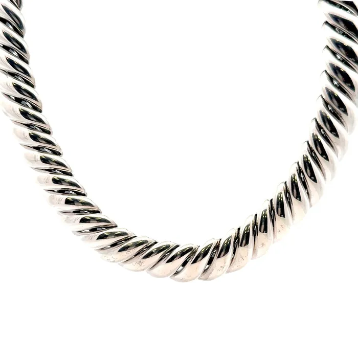 Necklaces David Yurman PreOwned David Yurman Sculpted Cable Collar Necklace