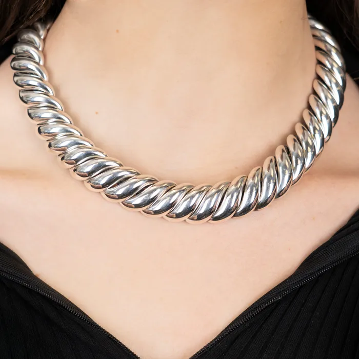 Necklaces David Yurman PreOwned David Yurman Sculpted Cable Collar Necklace