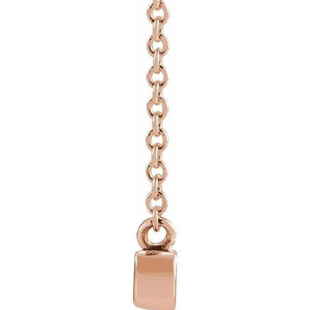 Necklaces Fire Brilliance Gold Petite Mama Script 18 Necklace