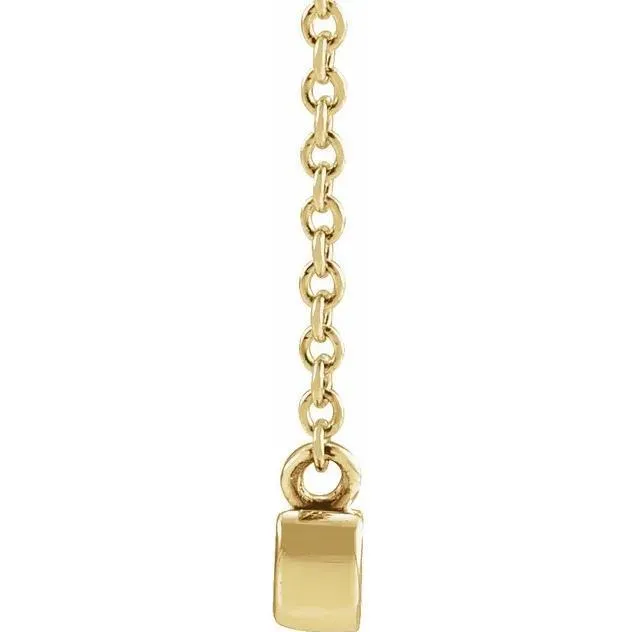 Necklaces Fire Brilliance Gold Petite Mama Script 18 Necklace