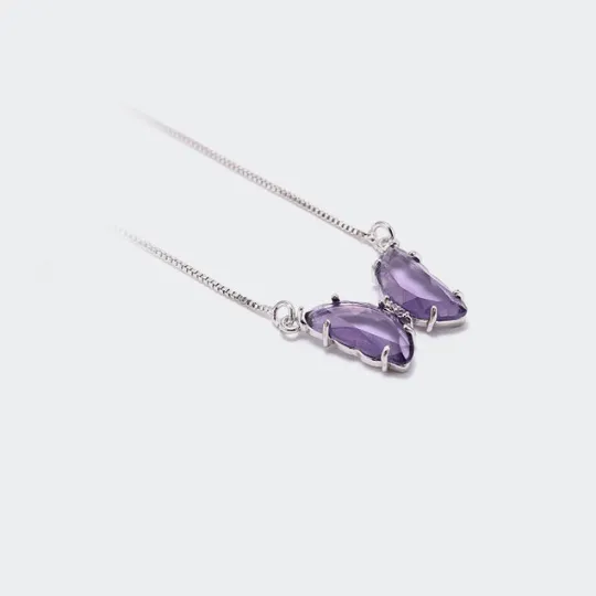 Necklaces Jewelvers 14K GoldFilled Crystal Butterfly Necklace Necklaces Jewelvers 14K GoldFilled Crystal Butterfly Necklace