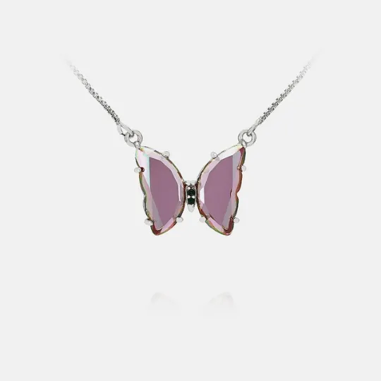Necklaces Jewelvers 14K GoldFilled Crystal Butterfly Necklace Necklaces Jewelvers 14K GoldFilled Crystal Butterfly Necklace