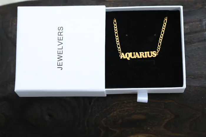 Necklaces Jewelvers 18K GoldFilled Zodiac Anklet For Women Personalized Jewelry Link Chain Anklet
