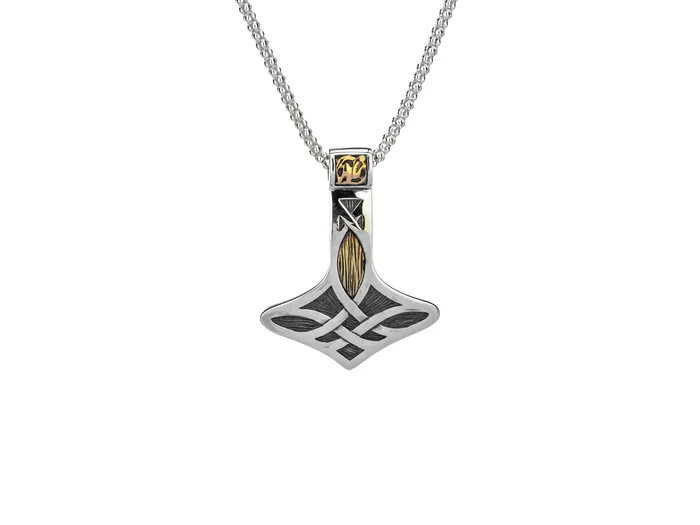 Necklaces Keith Jack Thors Hammer Pendant Small
