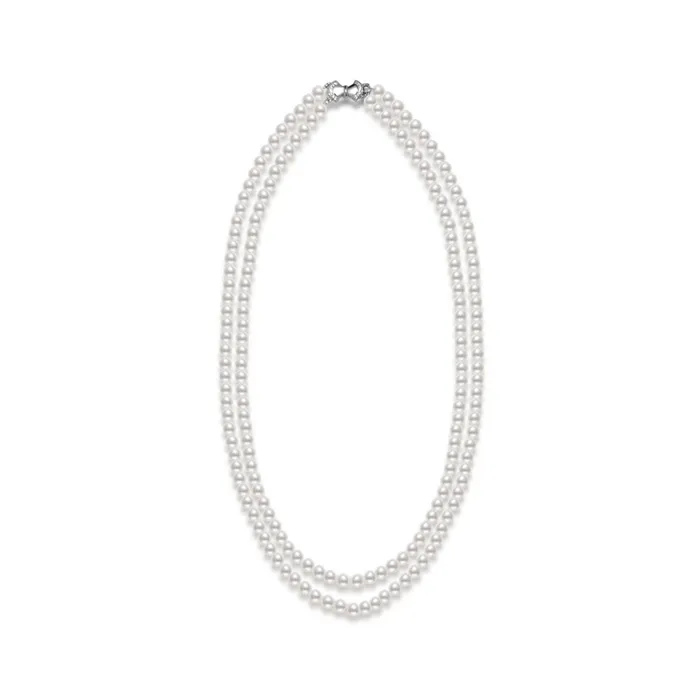 Necklaces Pearly Lustre 60CM Long Freshwater Pearl Necklace WN00484