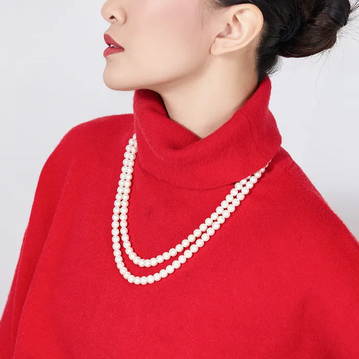 Necklaces Pearly Lustre 60CM Long Freshwater Pearl Necklace WN00484