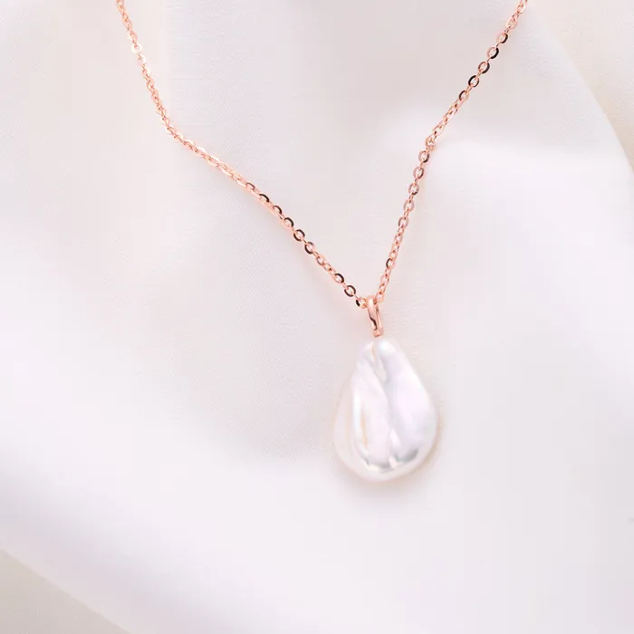 Necklaces Pearly Lustre Keshi Freshwater Pearl Necklace WN00639