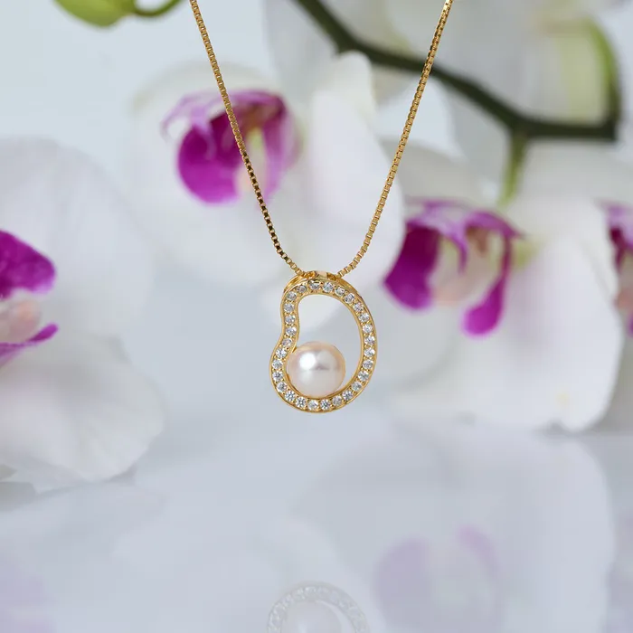 Necklaces Pearly Lustre Top Grade Freshwater Pearl Necklace WN00732 CONNECT
