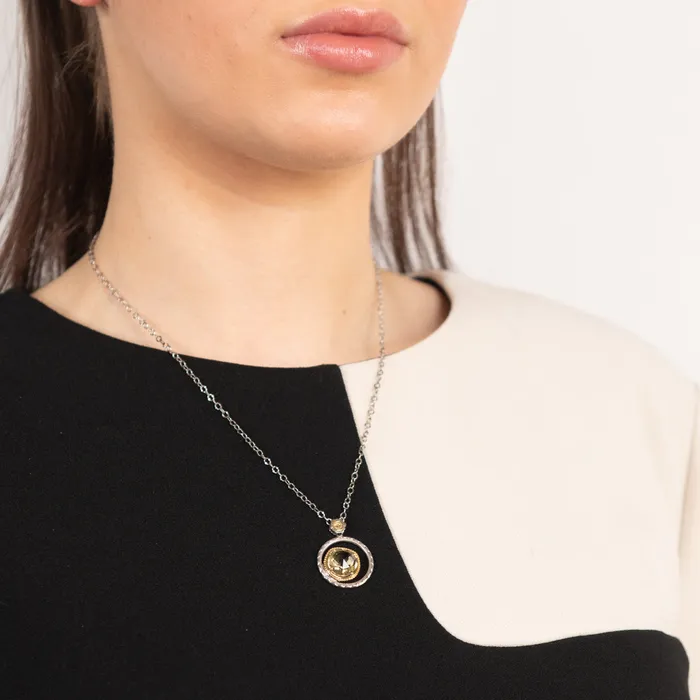Necklaces PreOwned Tacori Olive Quartz Round Pendant Tacori