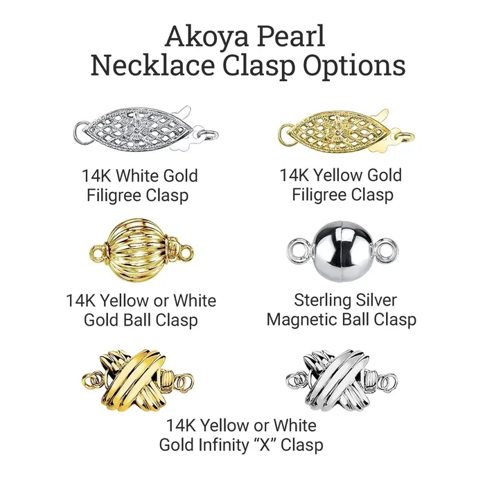 Necklaces spt White Japanese Akoya Pearl Necklace 5560mm AA Quality