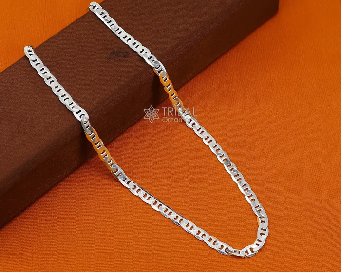 Necklaces TRIBAL ORNAMENTS 20 35 MM 925 sterling silver handmade solid fancy stylish silver chain necklace Nawabi chain best gifting jewelry from India ch229 Necklaces TRIBAL ORNAMENTS 20 35 MM 925 sterling silver handmade solid fancy stylish silver chain necklace Nawabi chain best gifting jewelry from India ch229