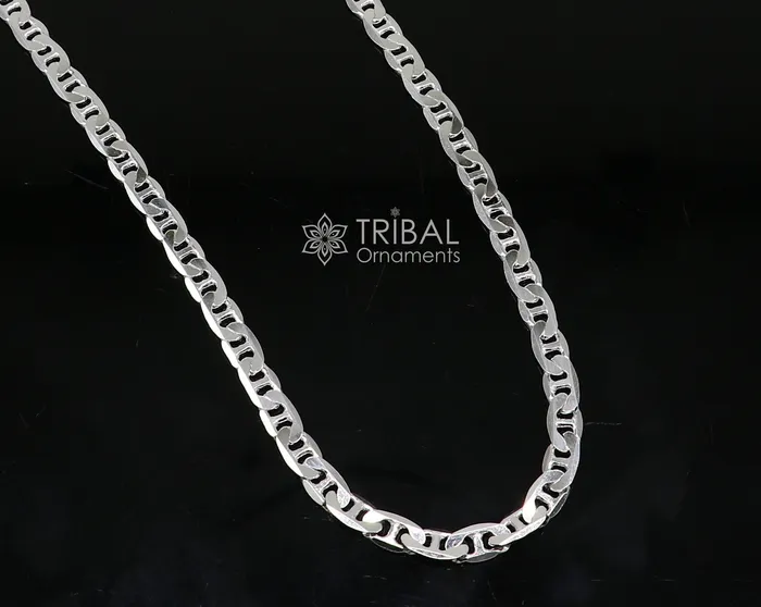 Necklaces TRIBAL ORNAMENTS 20 35 MM 925 sterling silver handmade solid fancy stylish silver chain necklace Nawabi chain best gifting jewelry from India ch229 Necklaces TRIBAL ORNAMENTS 20 35 MM 925 sterling silver handmade solid fancy stylish silver chain necklace Nawabi chain best gifting jewelry from India ch229
