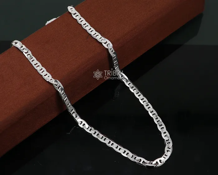 Necklaces TRIBAL ORNAMENTS 20 35 MM 925 sterling silver handmade solid fancy stylish silver chain necklace Nawabi chain best gifting jewelry from India ch229 Necklaces TRIBAL ORNAMENTS 20 35 MM 925 sterling silver handmade solid fancy stylish silver chain necklace Nawabi chain best gifting jewelry from India ch229