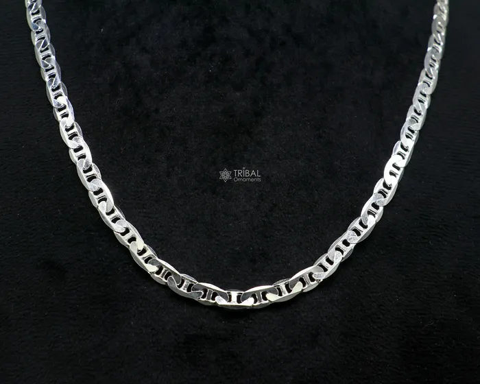 Necklaces TRIBAL ORNAMENTS 20 35 MM 925 sterling silver handmade solid fancy stylish silver chain necklace Nawabi chain best gifting jewelry from India ch229 Necklaces TRIBAL ORNAMENTS 20 35 MM 925 sterling silver handmade solid fancy stylish silver chain necklace Nawabi chain best gifting jewelry from India ch229