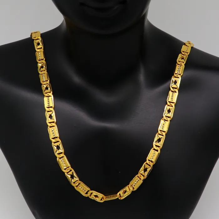 Necklaces TRIBAL ORNAMENTS 22kt yellow gold royal nawabi baht chain bar chain fabulous customized mens chain mens personalized gifting chain necklace india GCH007 Necklaces TRIBAL ORNAMENTS 22kt yellow gold royal nawabi baht chain bar chain fabulous customized mens chain mens personalized gifting chain necklace india GCH007