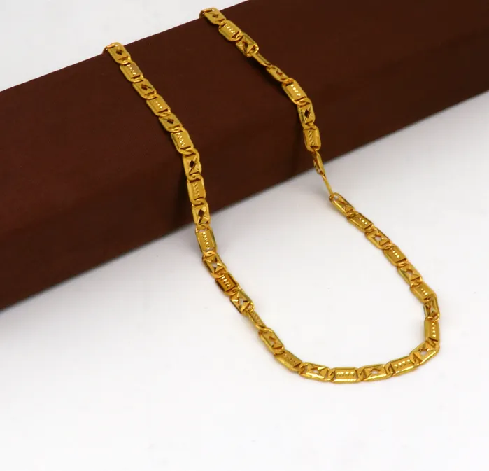 Necklaces TRIBAL ORNAMENTS 22kt yellow gold royal nawabi baht chain bar chain fabulous customized mens chain mens personalized gifting chain necklace india GCH007 Necklaces TRIBAL ORNAMENTS 22kt yellow gold royal nawabi baht chain bar chain fabulous customized mens chain mens personalized gifting chain necklace india GCH007