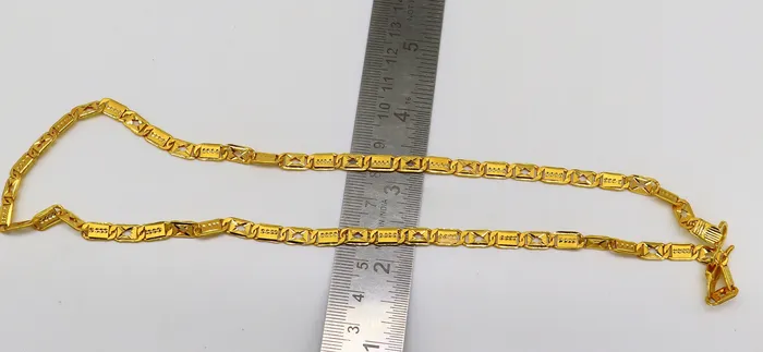 Necklaces TRIBAL ORNAMENTS 22kt yellow gold royal nawabi baht chain bar chain fabulous customized mens chain mens personalized gifting chain necklace india GCH007 Necklaces TRIBAL ORNAMENTS 22kt yellow gold royal nawabi baht chain bar chain fabulous customized mens chain mens personalized gifting chain necklace india GCH007