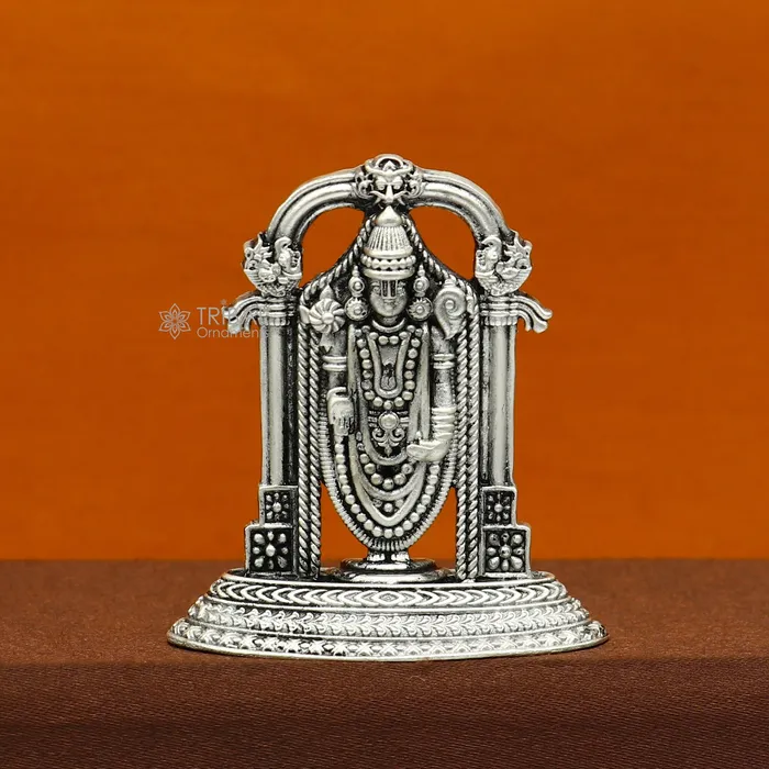 Necklaces TRIBAL ORNAMENTS 51cm 925 sterling silver stylish divine Venkateswara idol tirupati balaji statue sculpture figurine amazing crafted statue gift art733 Necklaces TRIBAL ORNAMENTS 51cm 925 sterling silver stylish divine Venkateswara idol tirupati balaji statue sculpture figurine amazing crafted statue gift art733
