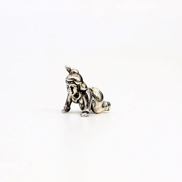 Necklaces TRIBAL ORNAMENTS 925 Solid silver handmade idol little Radha Ranicrawling Krishna small statue home temple puja article art40 Necklaces TRIBAL ORNAMENTS 925 Solid silver handmade idol little Radha Ranicrawling Krishna small statue home temple puja article art40