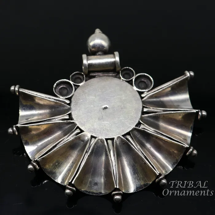 Necklaces TRIBAL ORNAMENTS 925 sterling silver handmade vintage ethnic style fabulous unique design pendant necklace best belly dance ethnic garba jewelry nsp506