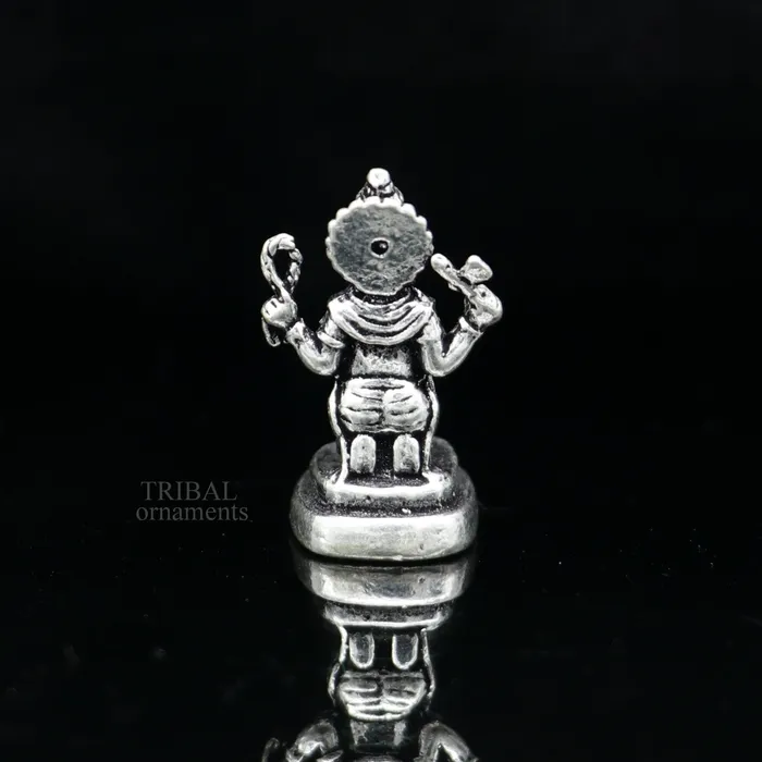 Necklaces TRIBAL ORNAMENTS 925 Sterling silver idol ganesha with lord shiva lingam amazing divine small statue figurine silver gifting temple article art522