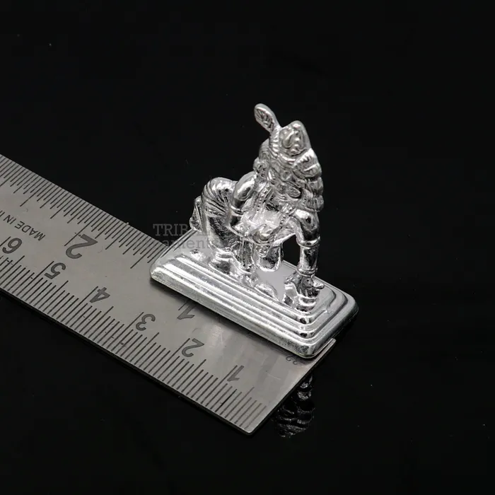 Necklaces TRIBAL ORNAMENTS Solid silver handmade design indian idol little krishna Ladu Gopalcrawling Krishna statue sculpture home temple puja art utensils su736