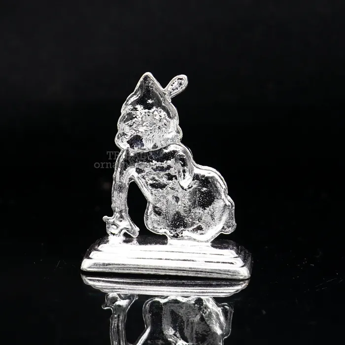Necklaces TRIBAL ORNAMENTS Solid silver handmade design indian idol little krishna Ladu Gopalcrawling Krishna statue sculpture home temple puja art utensils su736