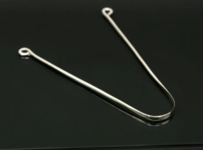Necklaces TRIBAL ORNAMENTS Solid silver handmade tongue cleaner 115 inches long U shape healthy mouth cleaner tools for stay healthy excellent personalized gift tc02 Necklaces TRIBAL ORNAMENTS Solid silver handmade tongue cleaner 115 inches long U shape healthy mouth cleaner tools for stay healthy excellent personalized gift tc02