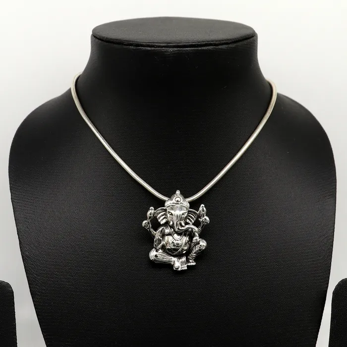 Necklaces TRIBAL ORNAMENTS Vintage trendy 925 sterling silver handmade Lord Ganesha pendant amazing stylish unisex pendant locket personalized jewelry ssp507