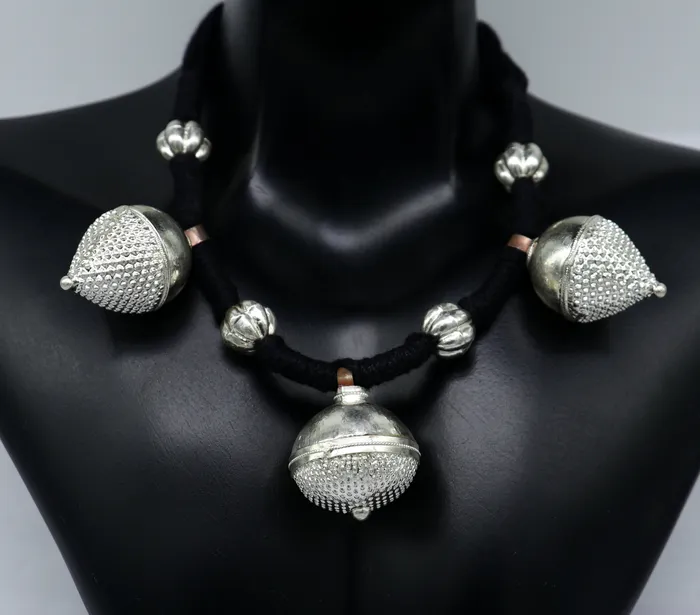 Necklaces Vintage design solid silver gorgeous vintage tribal Indian traditional look necklace stylish choker necklace belly dance jewelry set181 TRIBAL ORNAMENTS Necklaces Vintage design solid silver gorgeous vintage tribal Indian traditional look necklace stylish choker necklace belly dance jewelry set181 TRIBAL ORNAMENTS