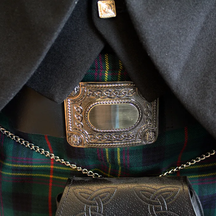 Necklaces William E Scott Kilt Belt and Pewter Buckle Necklaces William E Scott Kilt Belt and Pewter Buckle