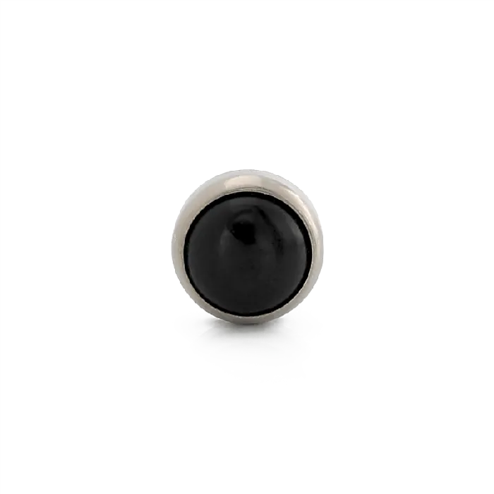NeoMetal Inc Rings Cabochon Black Onyx