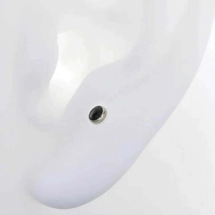 NeoMetal Inc Rings Cabochon Black Onyx