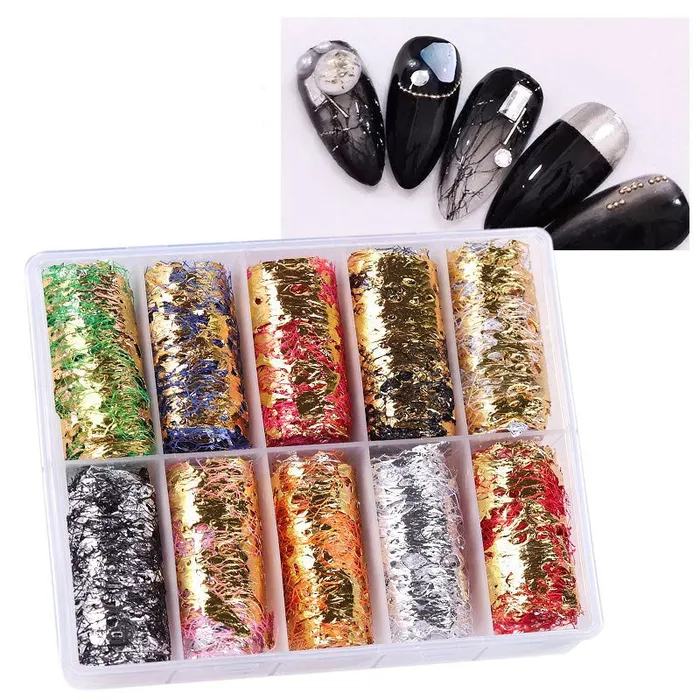 NS39 Exotic Transfer Foil 10 Roll Set Ashley Earrings