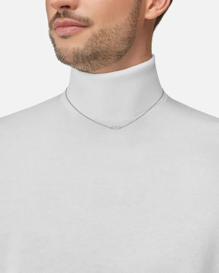 Parisian Stroll Mood Pendant in White Gold Mood Necklaces Parisian Stroll Mood Pendant in White Gold Mood Necklaces