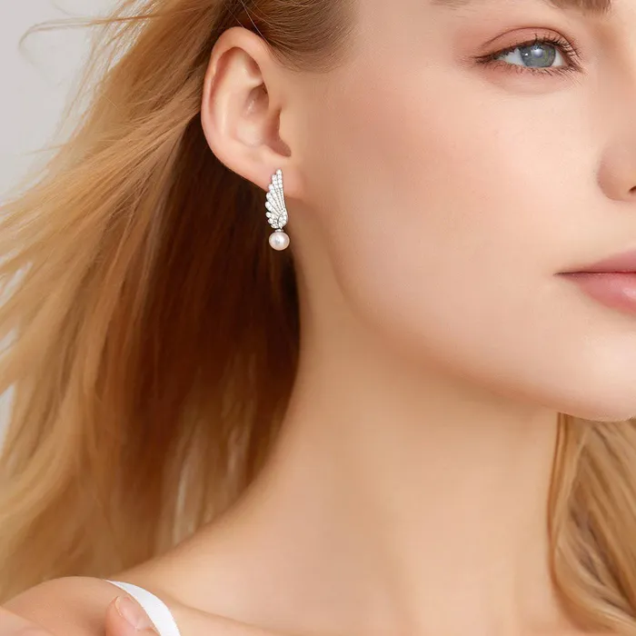 Pearly Lustre Earrings New Yorker Freshwater Pearl Earrings WE00205