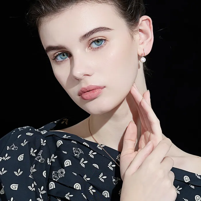 Pearly Lustre Earrings Top Grade Freshwater Pearl Earrings WE00689 S Collection
