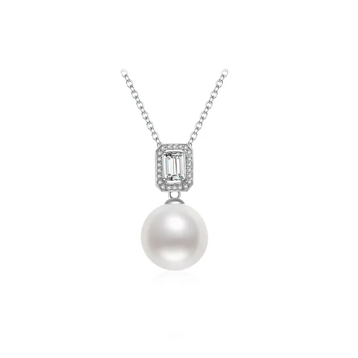 Pearly Lustre Necklaces 18K Solid Gold Edison Pearl Necklace KN00118