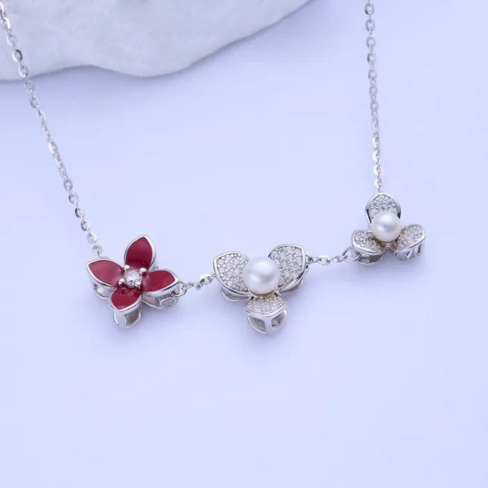 Pearly Lustre Necklaces Top Grade Freshwater Pearl Necklace WN00716 ORCHID