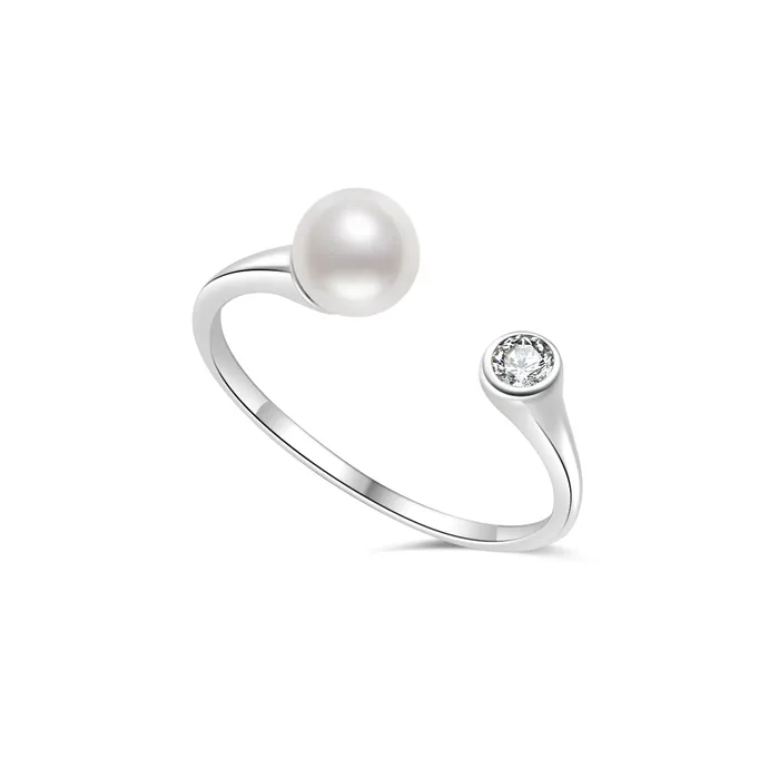 Pearly Lustre Rings Top Grade Freshwater Pearl Ring WR00305 BUBBLE