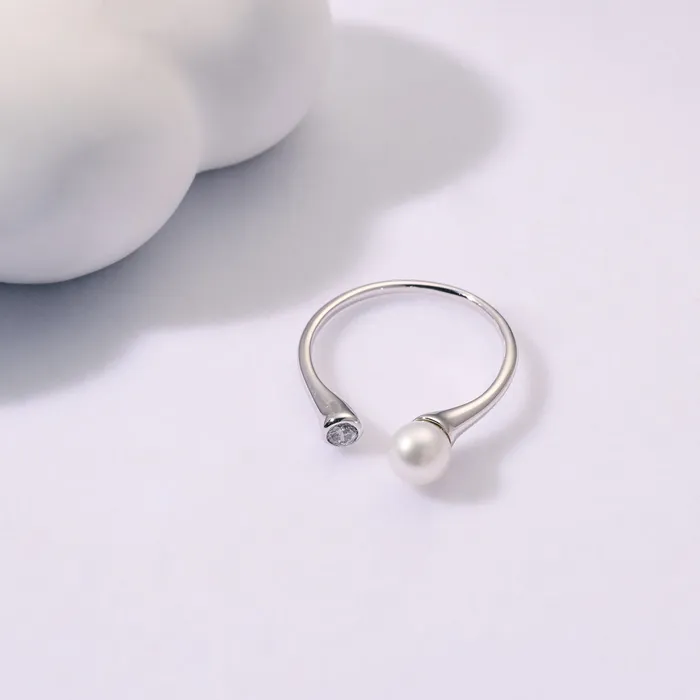 Pearly Lustre Rings Top Grade Freshwater Pearl Ring WR00305 BUBBLE