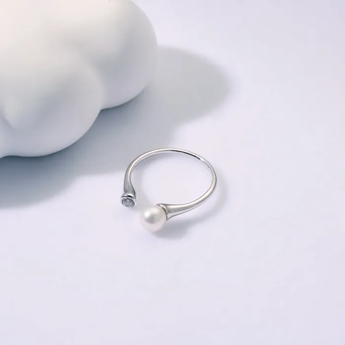 Pearly Lustre Rings Top Grade Freshwater Pearl Ring WR00305 BUBBLE