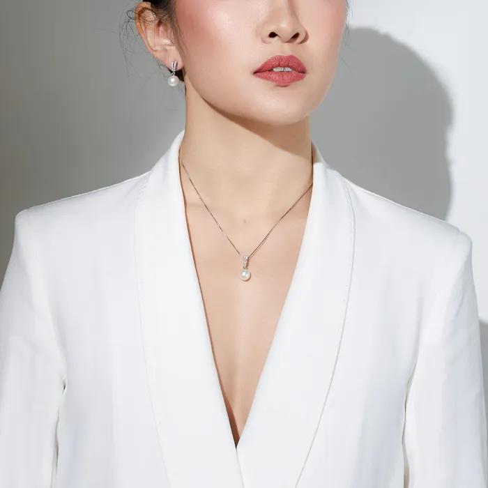 Pearly Lustre Top Lustre Freshwater Pearl Necklace WN00064 Necklaces
